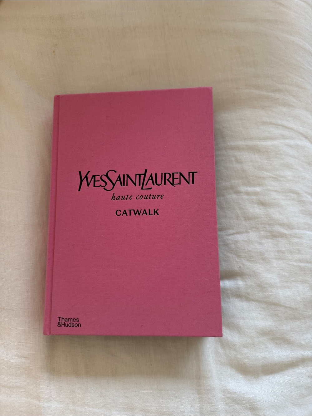 Yves Saint Laurent Hot Pink Clothbound Catwalk Book